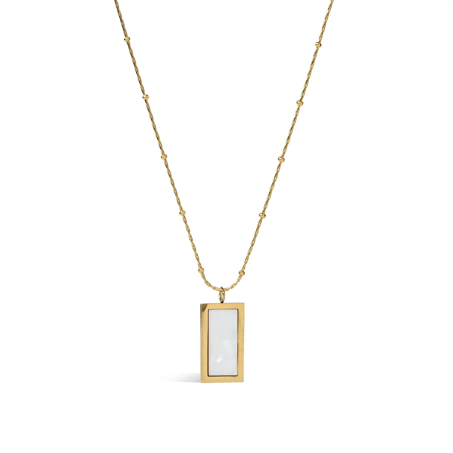 dual side golden pendant necklace for women