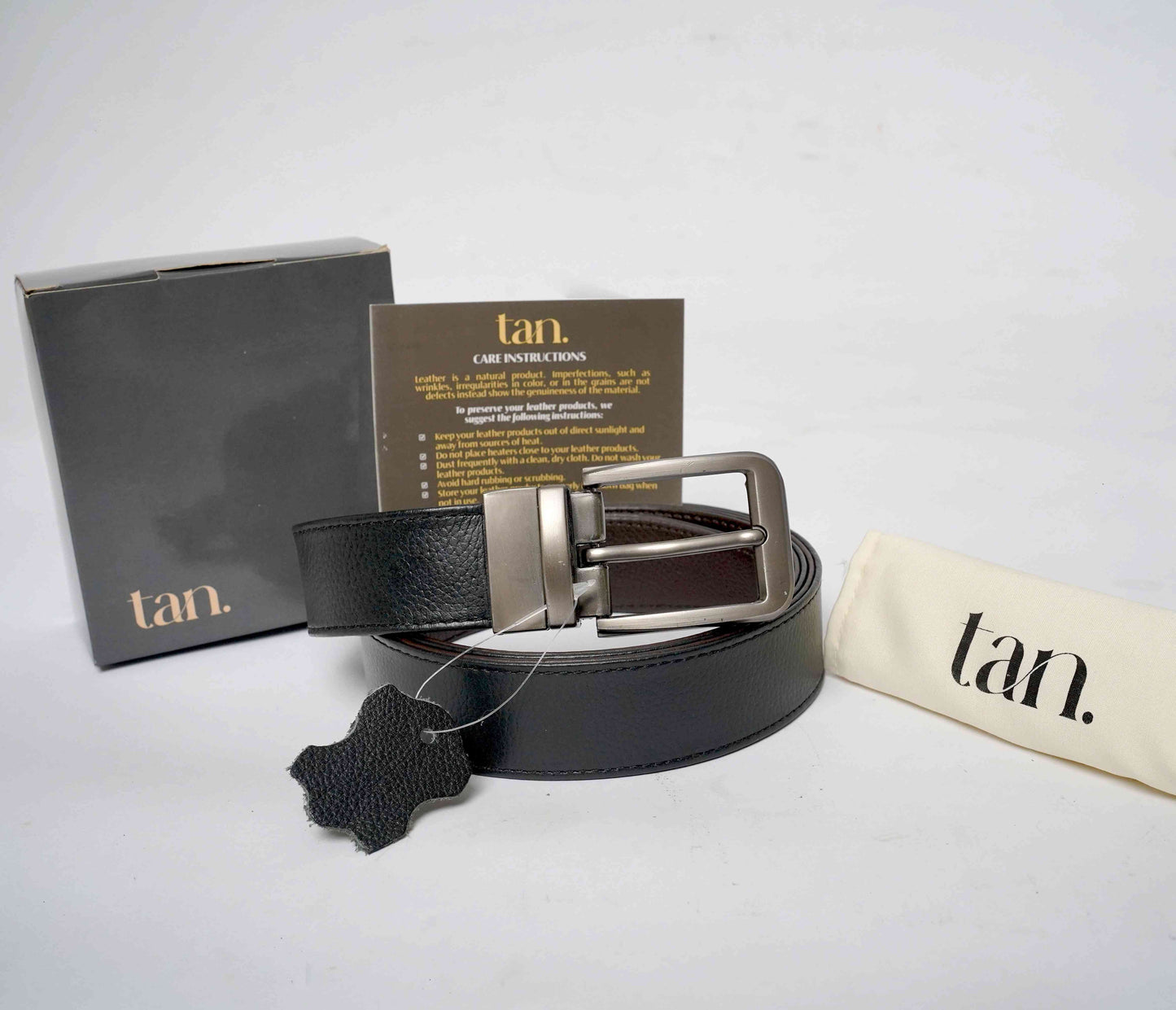 Dualis – Reversible Leather Belt - tanstore.pk