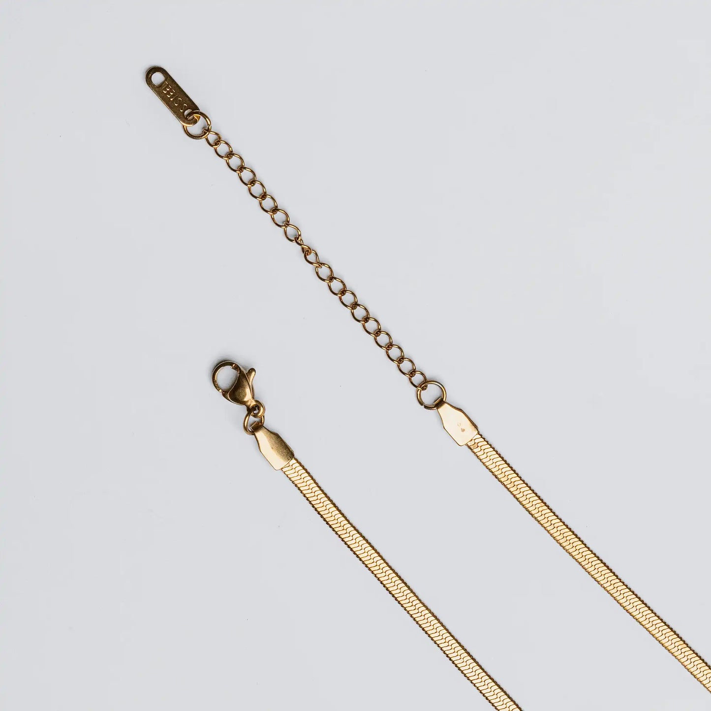 golden snake chain anklet adjustable lock