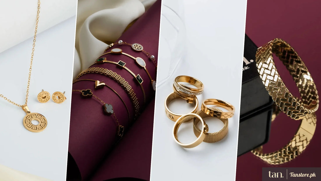 Collage image of Women's jewellery by tanstore.pk