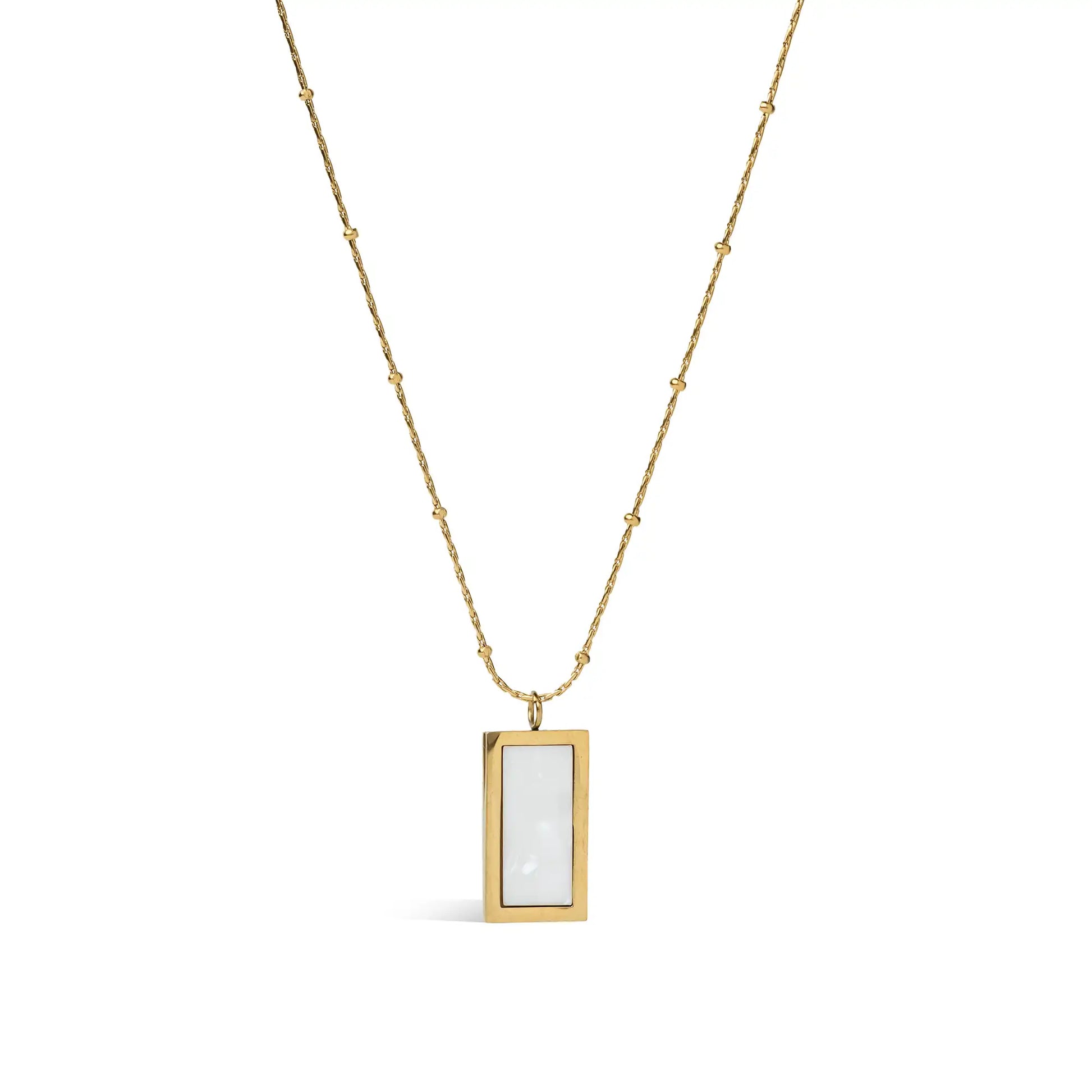 dual side golden pendant necklace for women