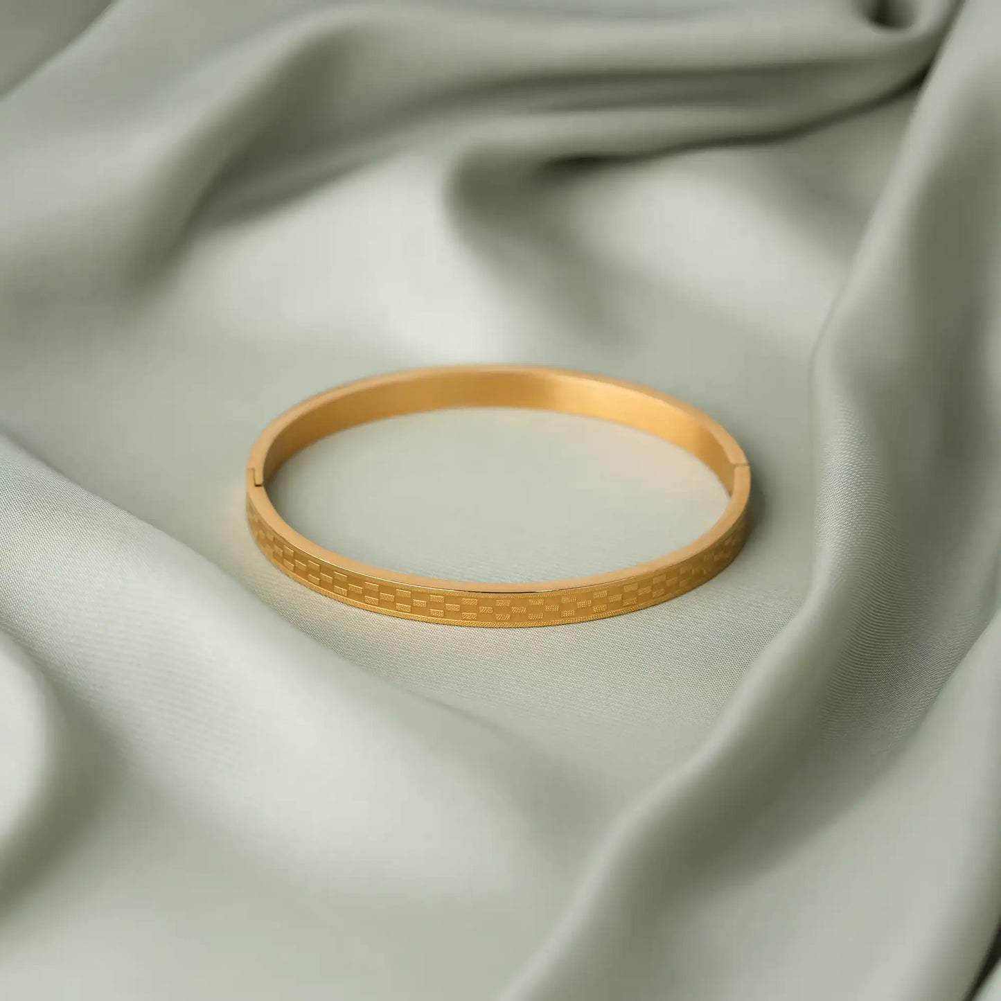 golden stainless steel cuff for men
