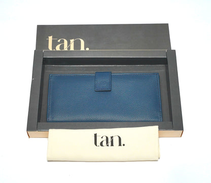 blue leather wallet for women by tanstore.pk