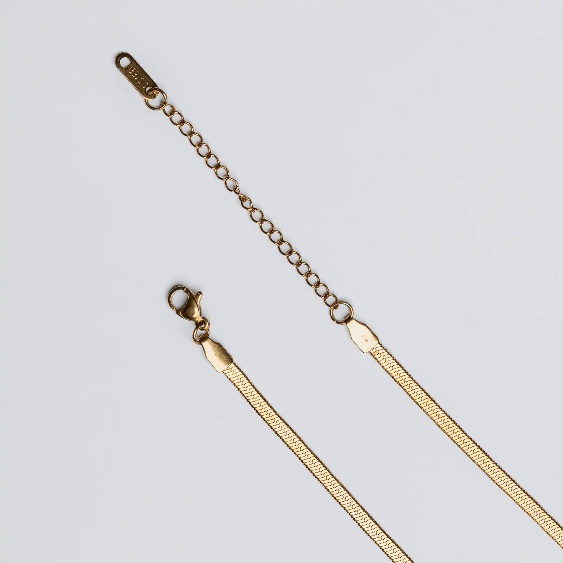 golden snake chain anklet adjustable lock