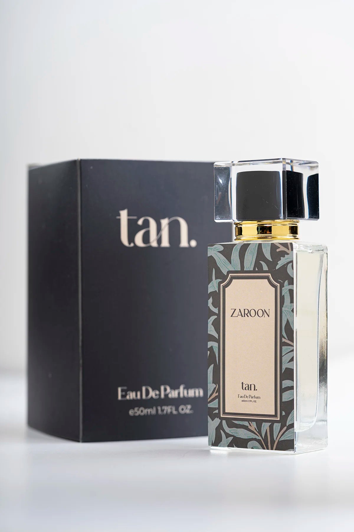 A 50ml (EDP) bottle of Zaroon perfume for men with black gift box by tanstore.pk
